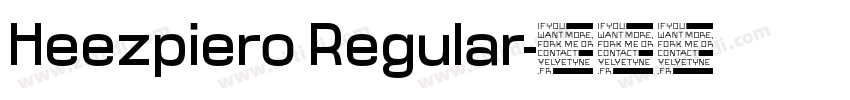 Heezpiero Regular字体转换
